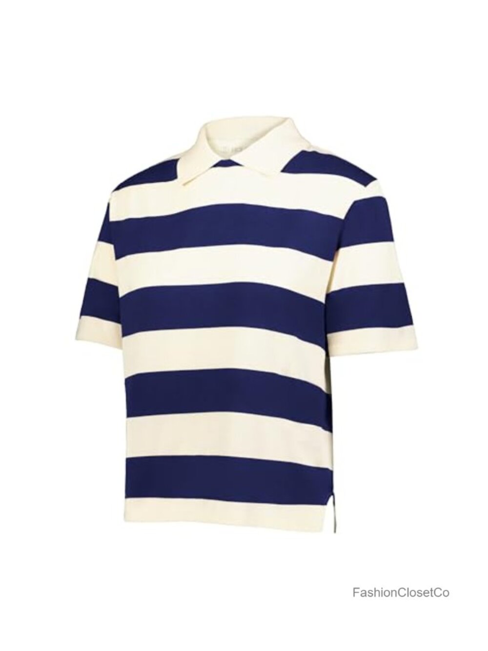 Women's Boxy Crop Rugby Shirt - Polyester Blend Athletic Tee
